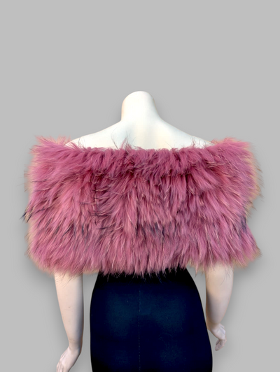Pink Fox Snood -One Size