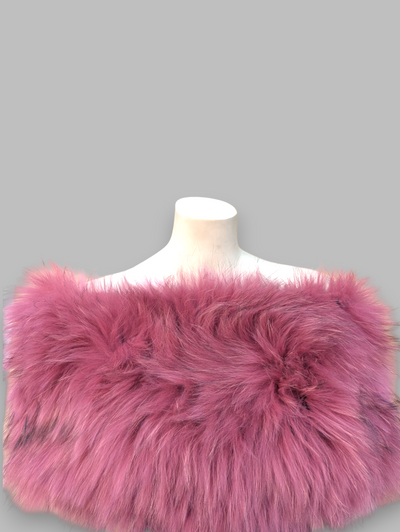 Pink Fox Snood -One Size