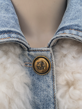 Denim Lamb Vest -Small