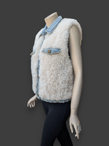 Denim Lamb Vest -Small