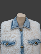 Denim Lamb Vest -Small
