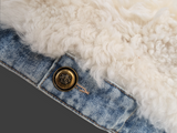 Denim Lamb Vest -Small