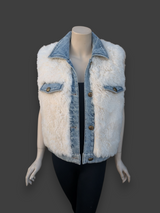 Denim Lamb Vest -Medium