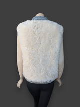 Denim Lamb Vest -Medium