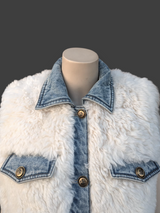 Denim Lamb Vest -Medium