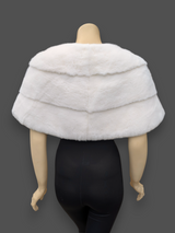White Mink Stole -One Size