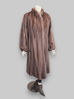 Vintage Wild Type Mink Coat -Medium