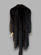 Dark Mink Swing Coat -Medium
