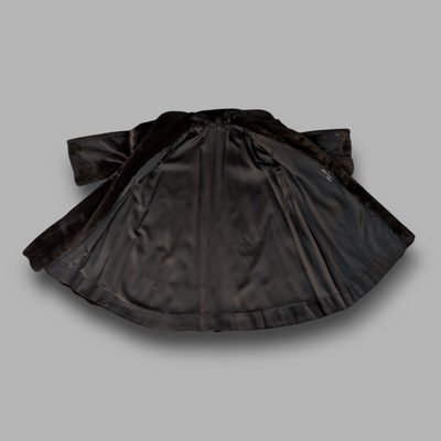 Dark Mink Swing Coat -Medium