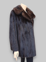 Vintage Dark Mink Fur Stroller (Dark Brown) -L