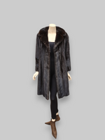 Vintage Dark Brown Mink Coat -Small/Medium