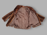 Vintage Autumn Haze Mink Jacket w/ Sable Collar  -Small/Medium