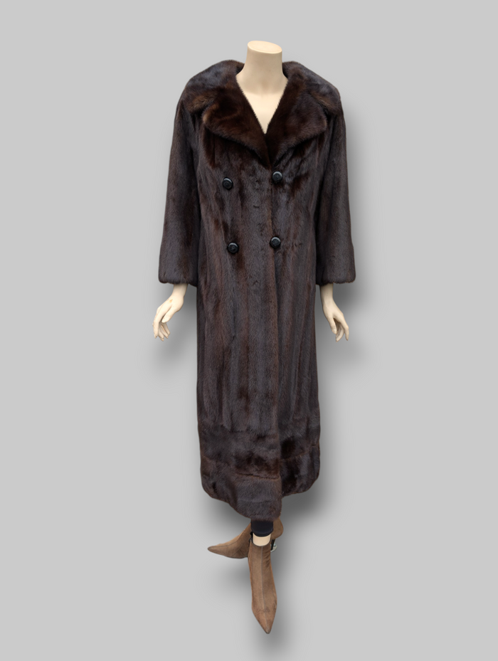 Dark Mink Coat -Large