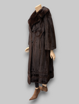 Dark Mink Coat -Large