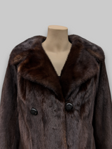 Dark Mink Coat -Large