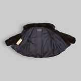 Black Dyed Mink Stroller -Large