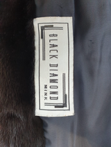 Black Dyed Mink Stroller -Large
