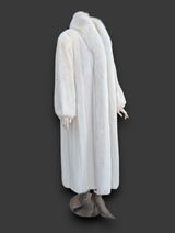 Blush Mink w/ Fox Trim Coat -Extra Large