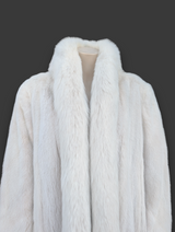 Blush Mink w/ Fox Trim Coat -Extra Large