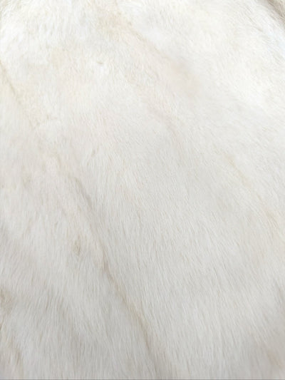 Ermine & Fringe Mink Trim Stole -One Size