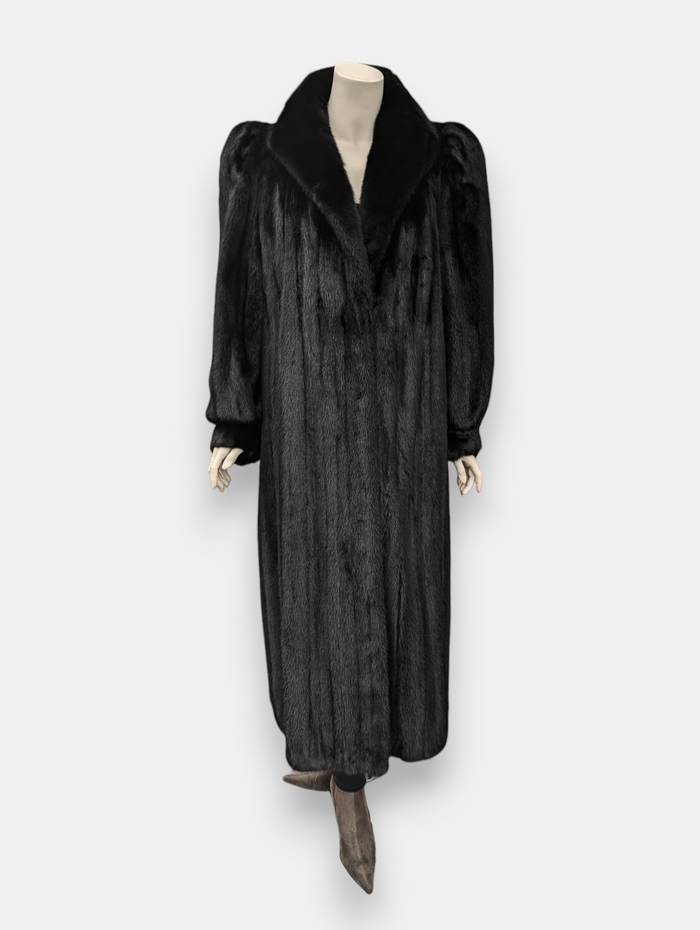 Dark Mink Coat -Large