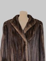 Vintage Lunaraine Brown Mink Coat -Medium