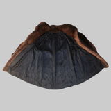 Vintage Dark Brown Mink & Sable Short Coat -Large
