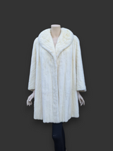 White Ermine Coat -Large