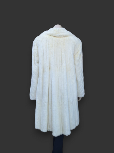 White Ermine Coat -Large