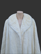 White Ermine Coat -Large
