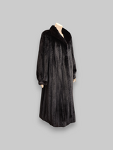 Vintage Dark Brown Mink Coat -Large