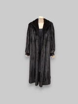 Vintage Dark Brown Mink Coat -Large