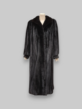 Vintage Dark Brown Mink Coat -Large