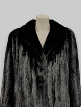 Vintage Dark Brown Mink Coat -Large