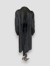 Black Dyed Mink Coat -Small