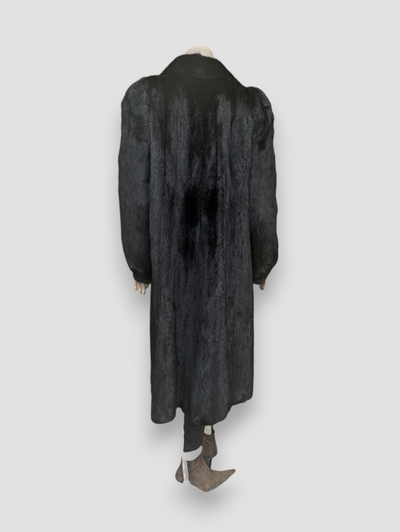 Black Dyed Mink Coat -Small