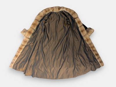 Reversible Sheared Mink & Golden Sable Coat -Medium/Large