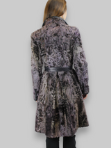 Purple Lamb Calgan & Leather Coat -Small/Medium