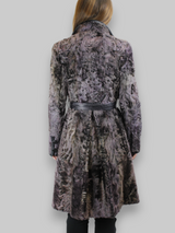 Purple Lamb Calgan & Leather Coat -Small/Medium