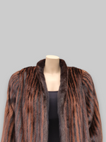 Vintage Ranch/Lunaraine Striped Mink Jacket -Medium