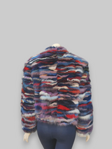 Multicolor Sable Sections Bomber Jacket -Small/Medium