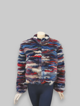 Multicolor Sable Sections Bomber Jacket -Small/Medium