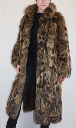 Vintage American Raccoon Fur Coat -M