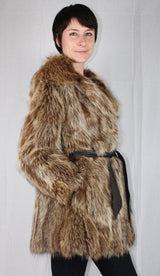 Vintage Raccoon Fur Jacket -M