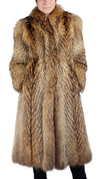 Vintage Finnish Raccoon Fur Coat -M