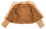 SMALL/MEDIUM BUTTERSCOTCH SHEARED BEAVER FUR BOLERO JACKET - from THE REAL FUR DEAL & DAVID APPEL FURS new and pre-owned online fur store!