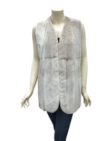 Beige sheared mink fur vest - from THE REAL FUR DEAL & DAVID APPEL FURS new and pre-owned online fur store!