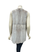Beige sheared mink fur vest - from THE REAL FUR DEAL & DAVID APPEL FURS new and pre-owned online fur store!