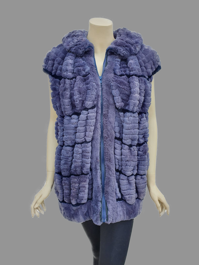 Sheared beaver fur vest store