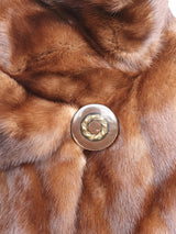 Wild-Type Mink Fur Jacket - decorative button details